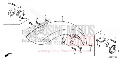 AILE AVANT (CB1100CA/CAD/TA/TAD) CB1100CAJ de 2018